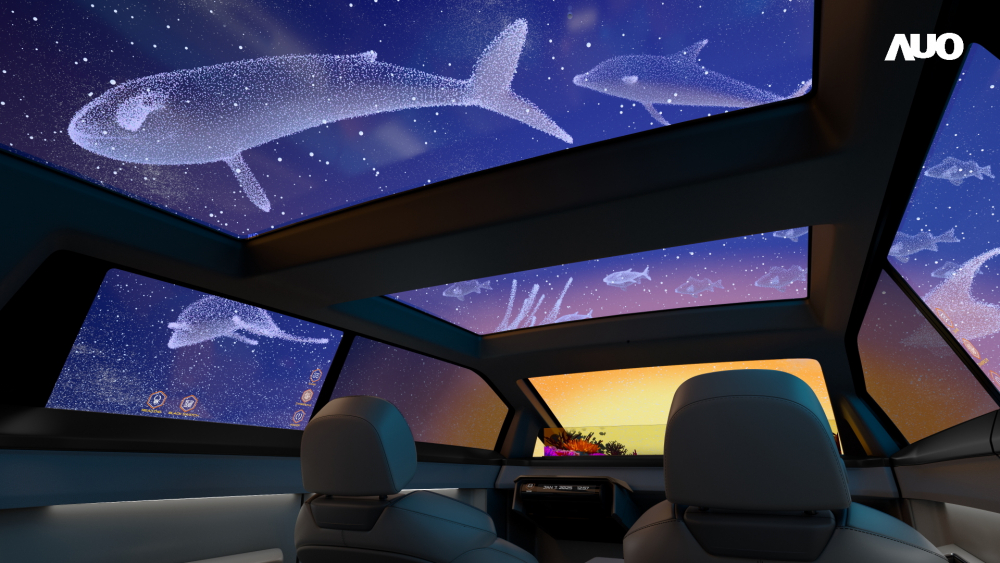 世界杯官网线上平台以Smart Cockpit 2025展示一系列领先业界的Micro LED Display HMI 解决方案，其中幻境全景天幕(Vitrual Sky Canopy)是全球首度导入大尺寸、透明Micro LED 显示器于天窗的应用，带来无边际的沉浸式体验